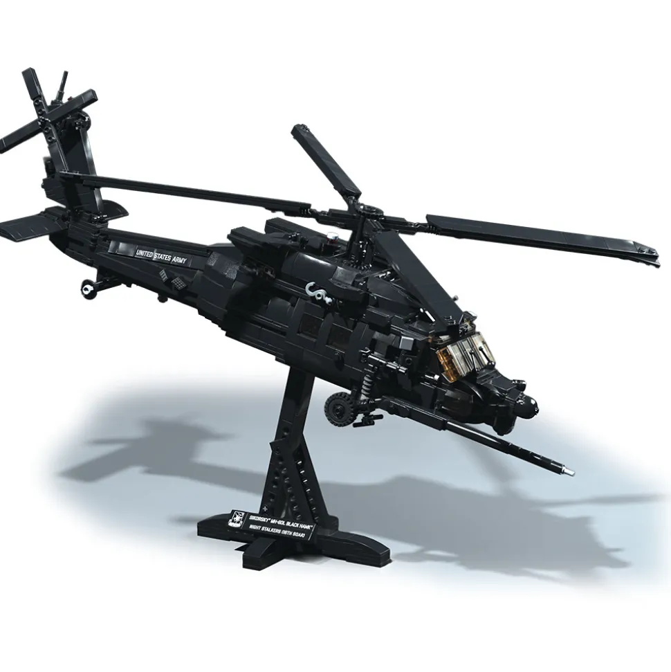 MH-60M Black Hawk Building Block Model - 1263 Pieces 1:48 Scale Building Brick Set by Atom Brick Company