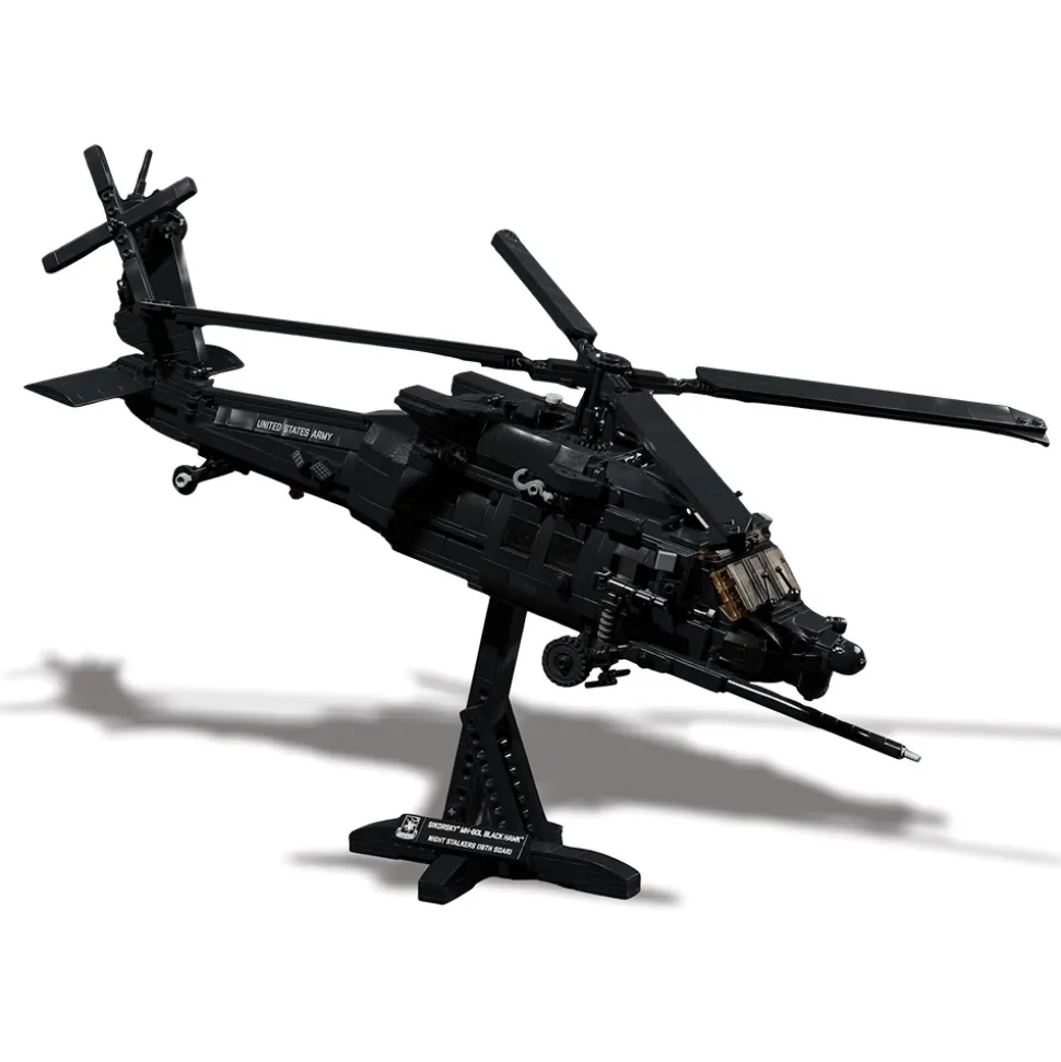 MH-60M Black Hawk Building Block Model - 1263 Pieces 1:48 Scale Building Brick Set by Atom Brick Company