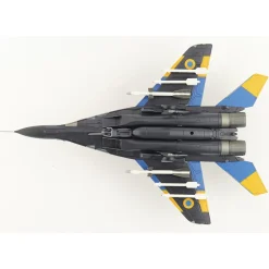 MiG-29MU1 Fulcrum-C 1/72 Die Cast Model - HA6525 40th Tactical Aviation Brigade, Ukrainian AF, Vasylkiv AB, 2 1:72 scale Metal by Hobby Master