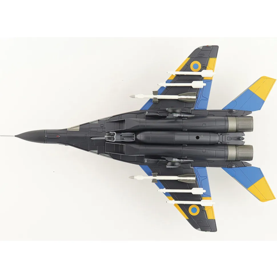 MiG-29MU1 Fulcrum-C 1/72 Die Cast Model - HA6525 40th Tactical Aviation Brigade, Ukrainian AF, Vasylkiv AB, 2 1:72 scale Metal by Hobby Master