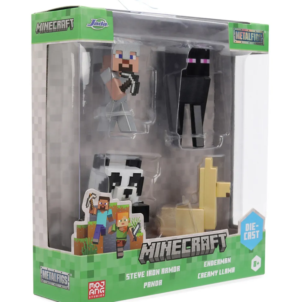 Minecraft 4-Pack Wave 6 2.5" Metal Figures Diecast Metal Figure by Jada Toys
