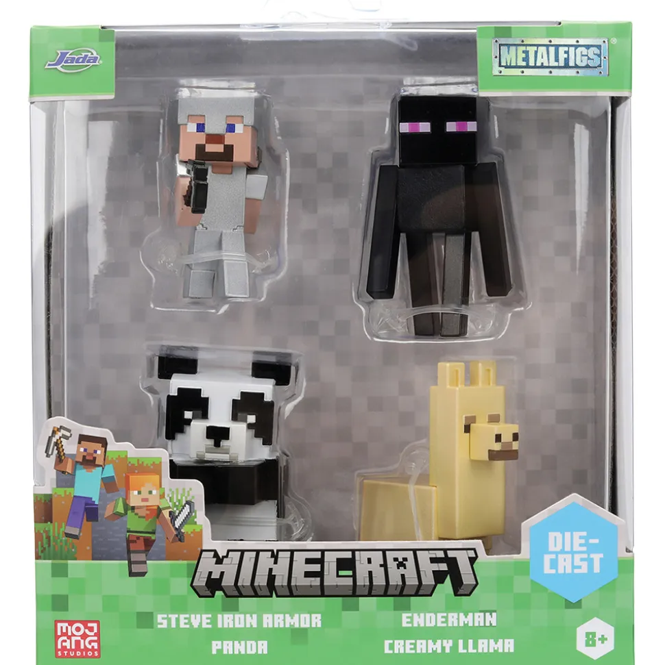 Minecraft 4-Pack Wave 6 2.5" Metal Figures Diecast Metal Figure by Jada Toys