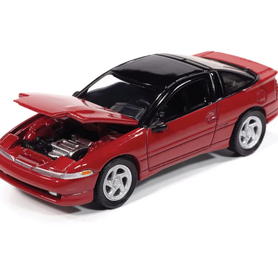 1991 Mitsubishi Eclipse GSX - Maranello Red 1:64 Scale Diecast Model Car by Auto World