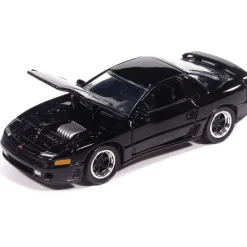 1993 Mitsubishi 3000GT VR-4 - Albany Black Pearl 1:64 Scale Diecast Model Car by Auto World