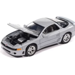 1993 Mitsubishi 3000GT VR-4 - Zurich White Pearl 1:64 Scale Diecast Model Car by Auto World