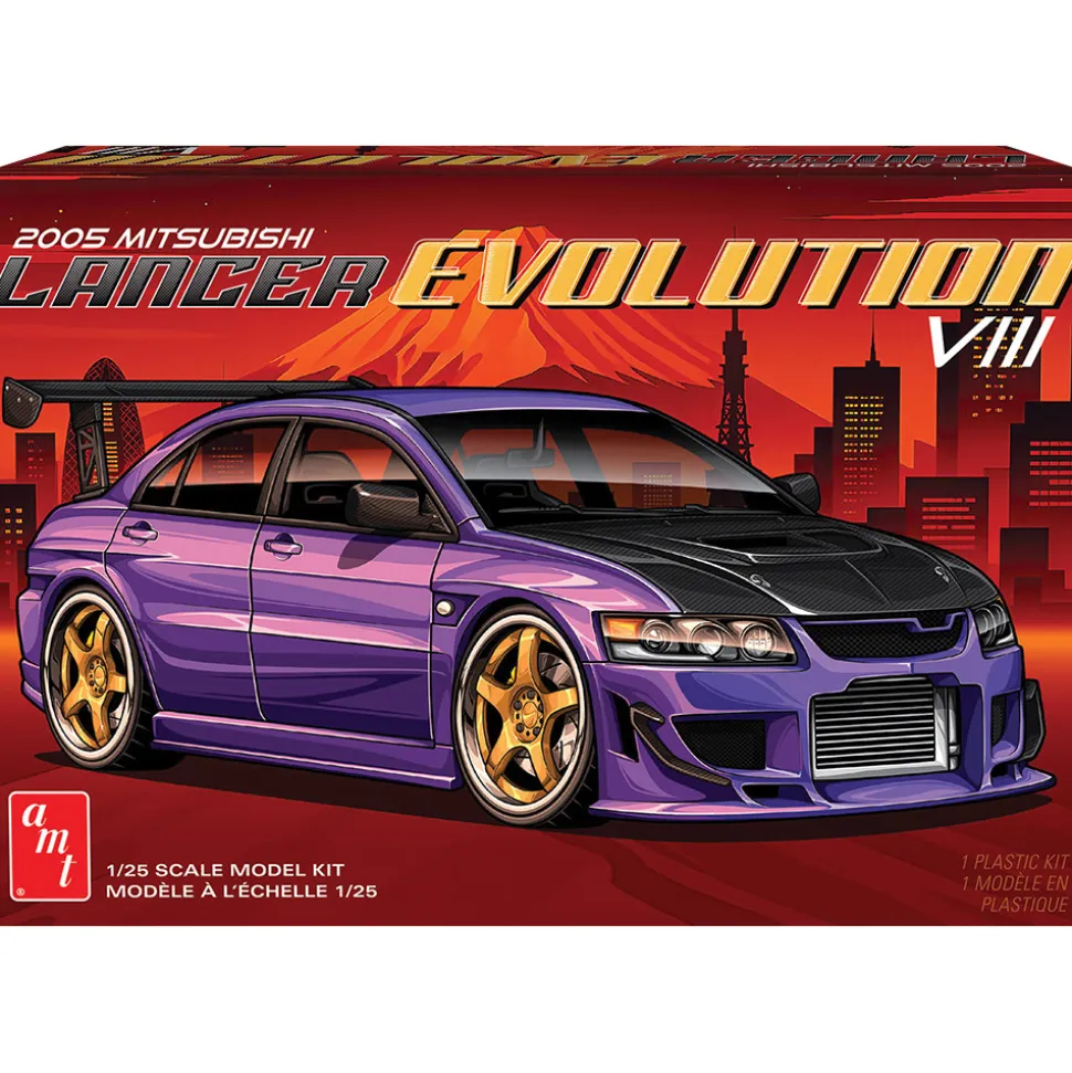 1995 Mitsubishi Lancer Evo 1:25 Scale Plastic Model Kit by AMT