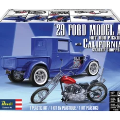 1929 Model A Pickup with California Street Chopper Model Kit 1:25 Scale Plastic Model Kit by Revell