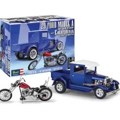 1929 Model A Pickup with California Street Chopper Model Kit 1:25 Scale Plastic Model Kit by Revell