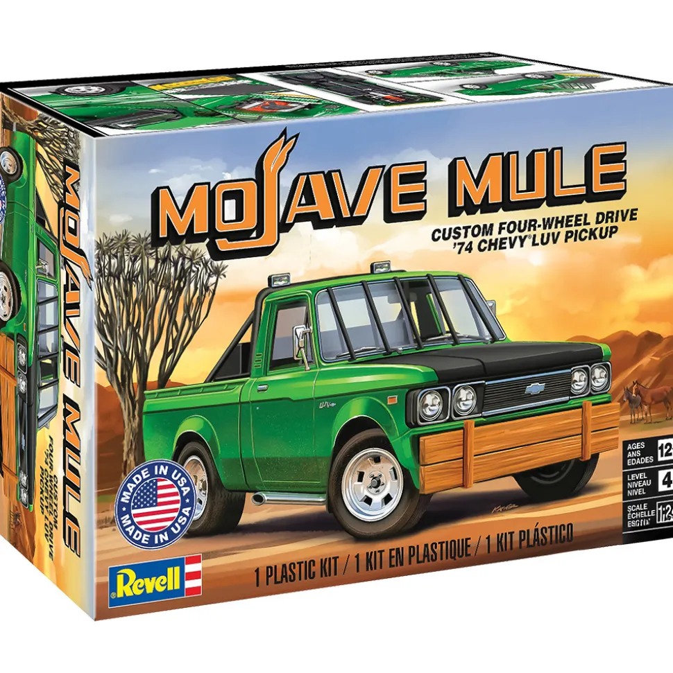 Mojave Mule '74 Chevy Luv Pickup 1:24 Scale Plastic Model Kit by Revell