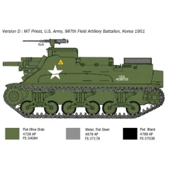 M7 Priest Howitzer Motor Carriage 1/35 Kit 1:35 Scale Plastic Model Kit by Italeri