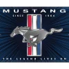 Mustang Lives On Metal Sign Metal Sign by Desperate Enterprises