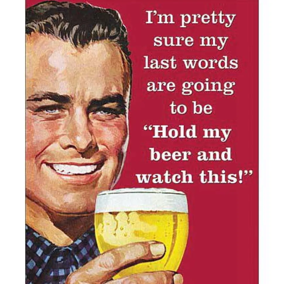 My Last Words Metal Sign by Desperate Enterprises