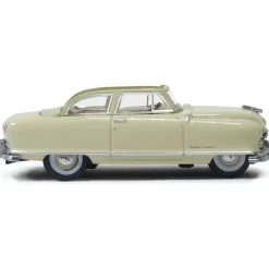 Nash Rambler Custom Landau Convertible - Champagne Ivory (Open) 1:87 Scale Diecast Model Car by Oxford Diecast