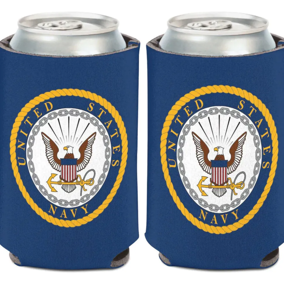 Navy Doublesided Can Cooler LS9318CNAV by Ramson's Imports, Inc