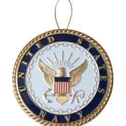Navy Emblem Ornament 85-71125 Metal by Heroes Series