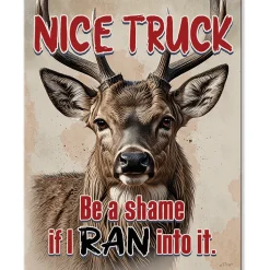Nice Truck Metal Sign Desperate Enterprises (2980) by Desperate Enterprises