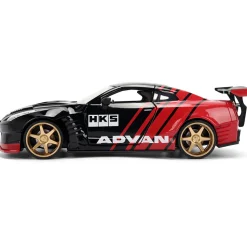 2009 Nissan GT-R (R35 (Ben Sopra Kit) - Advan 1:24 Scale Diecast Model Car by Jada Toys