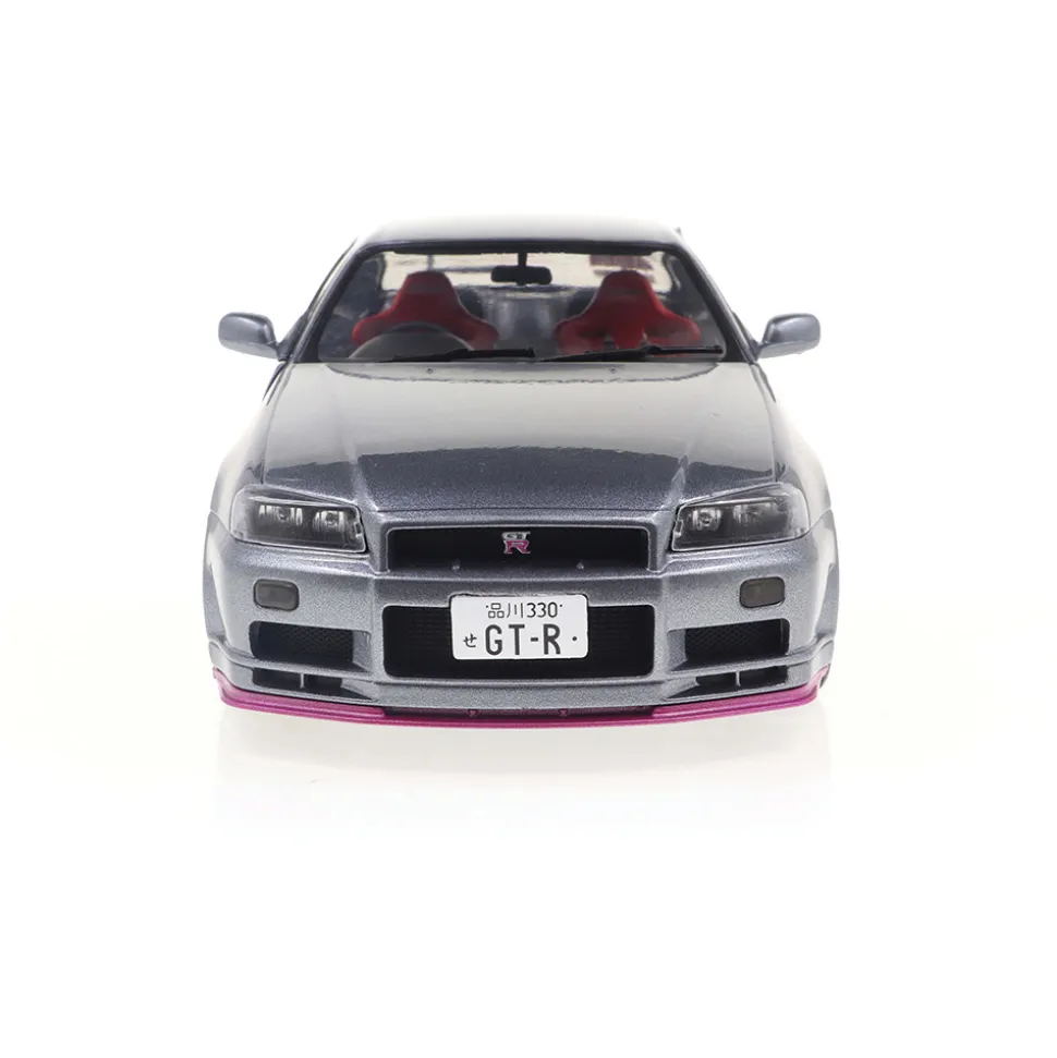 1999 Nissan GT-R (R34) - Gray 1:18 Scale Diecast Model Car by Solido