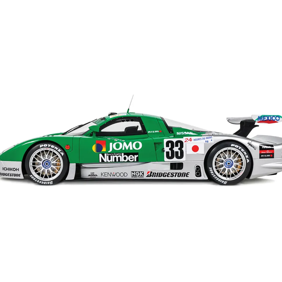 1998 Nissan R390 GT1 Le Mans - Green 1:18 Scale Cast Resin Model Car by GT Spirit