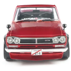 1970 Nissan Skyline (C10) Hakosuka Solido Works - Red Metallic 1:18 Scale Diecast Model Car by Solido