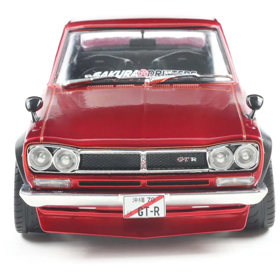 1970 Nissan Skyline (C10) Hakosuka Solido Works - Red Metallic 1:18 Scale Diecast Model Car by Solido