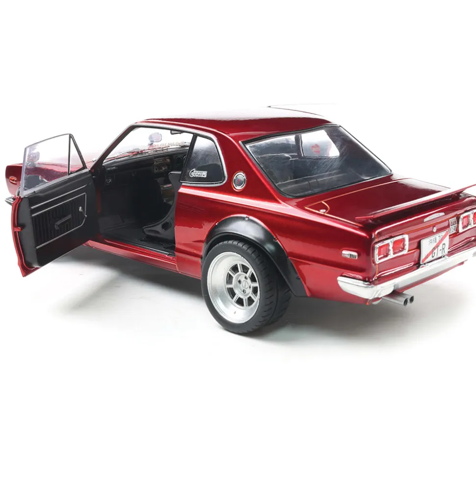 1970 Nissan Skyline (C10) Hakosuka Solido Works - Red Metallic 1:18 Scale Diecast Model Car by Solido