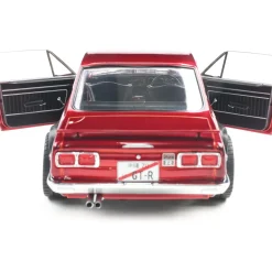 1970 Nissan Skyline (C10) Hakosuka Solido Works - Red Metallic 1:18 Scale Diecast Model Car by Solido