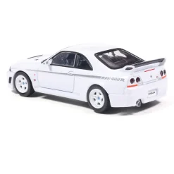 1997 Nissan Skyline GT-R R33 Nismo 400R - White 1:64 Scale Diecast Model Car by IXO Models