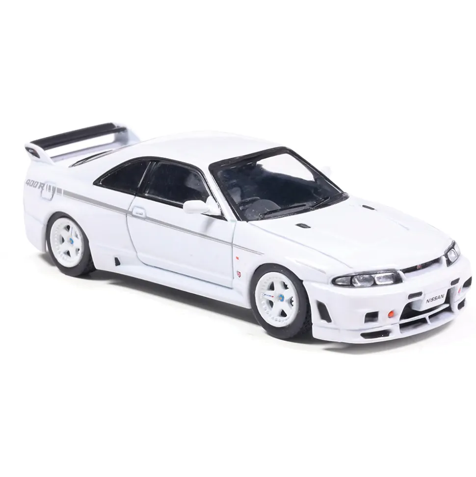 1997 Nissan Skyline GT-R R33 Nismo 400R - White 1:64 Scale Diecast Model Car by IXO Models
