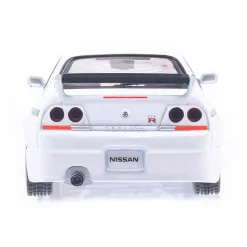 1997 Nissan Skyline GT-R R33 Nismo 400R - White 1:64 Scale Diecast Model Car by IXO Models