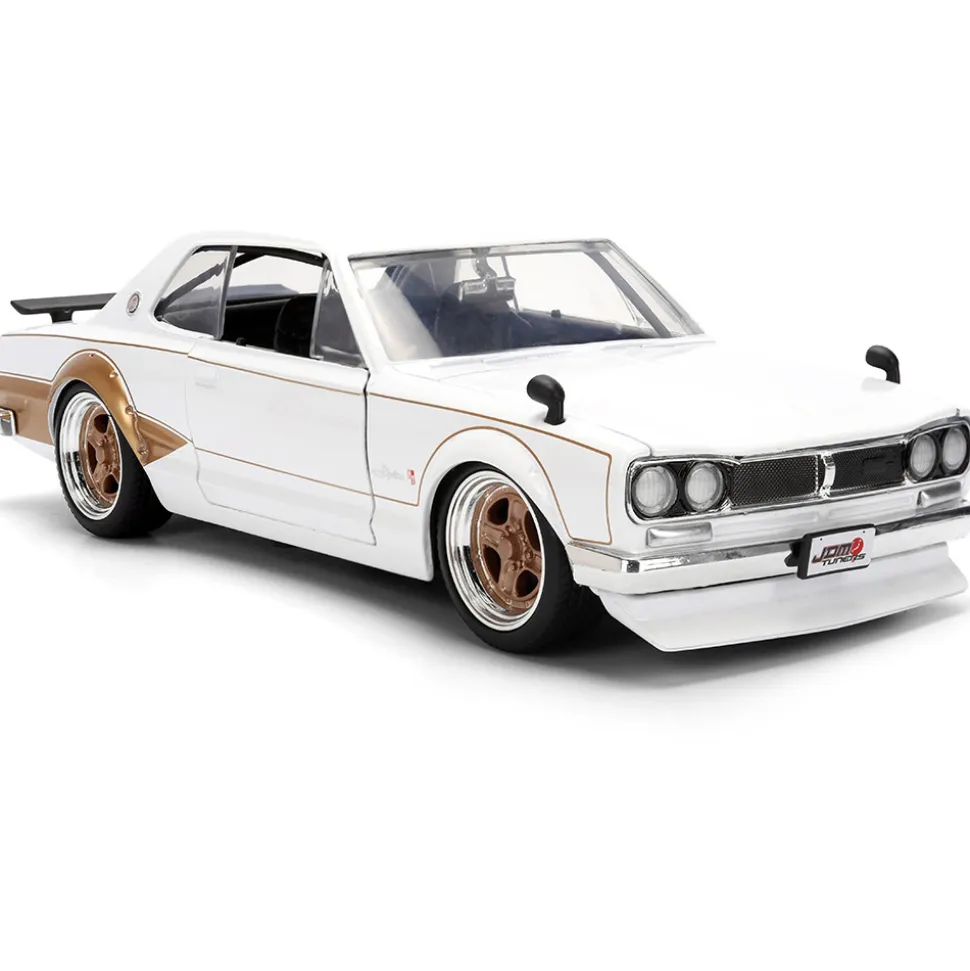 1971 Nissan Skyline 2000 GT-R - White 1:24 Scale Diecast Model Car by Jada Toys