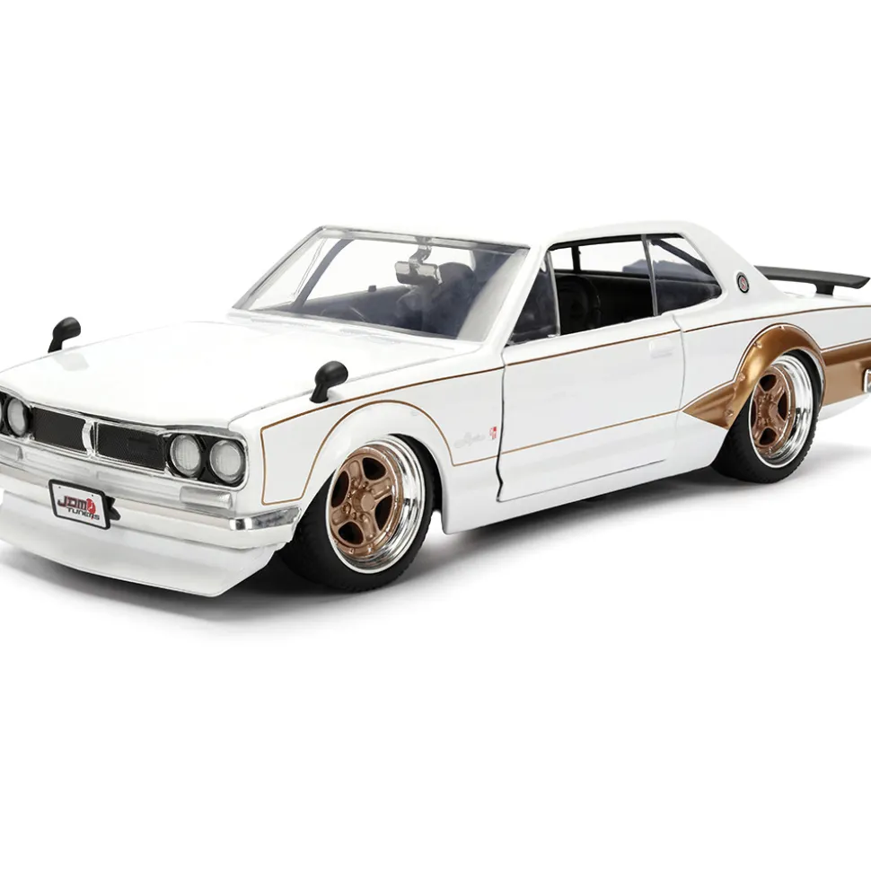 1971 Nissan Skyline 2000 GT-R - White 1:24 Scale Diecast Model Car by Jada Toys