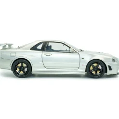 1999 Nissan Skyline (R34) GT-R Z Tune - Silver 1:18 Scale Diecast Model Car by Solido