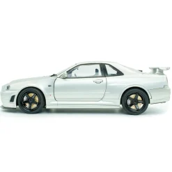 1999 Nissan Skyline (R34) GT-R Z Tune - Silver 1:18 Scale Diecast Model Car by Solido