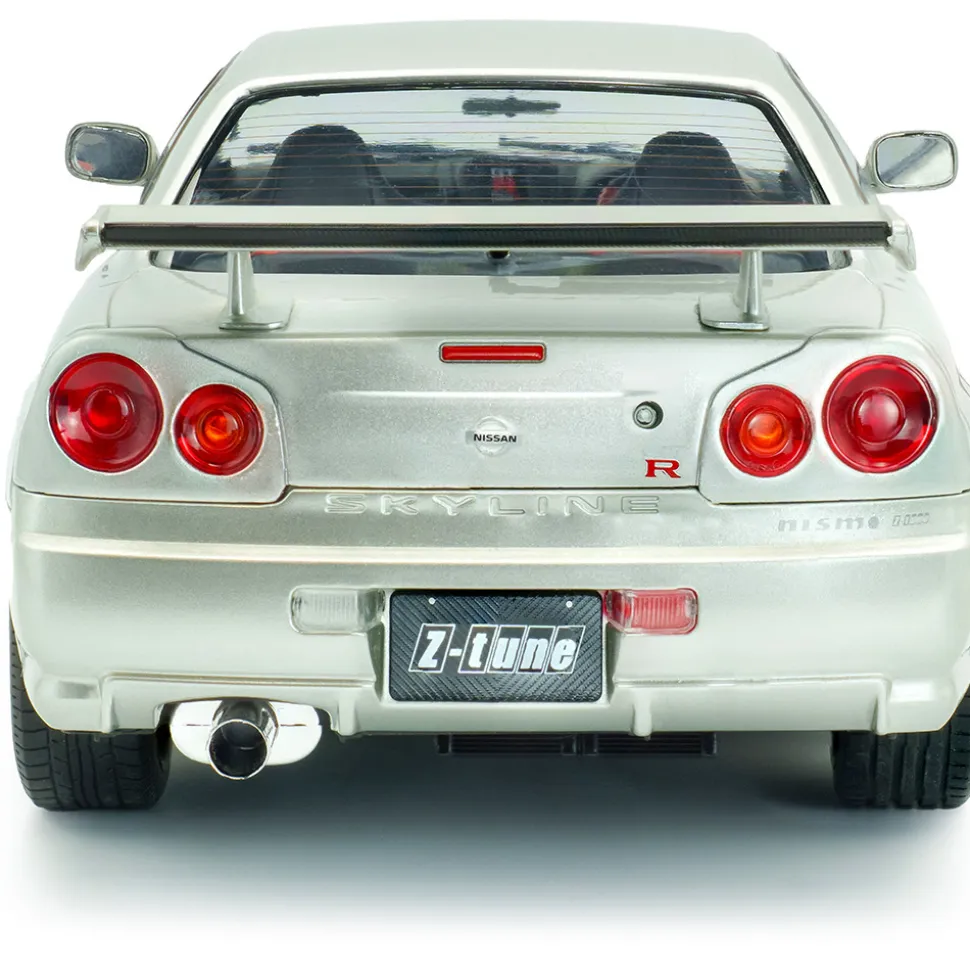 1999 Nissan Skyline (R34) GT-R Z Tune - Silver 1:18 Scale Diecast Model Car by Solido