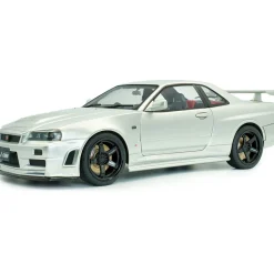 1999 Nissan Skyline (R34) GT-R Z Tune - Silver 1:18 Scale Diecast Model Car by Solido