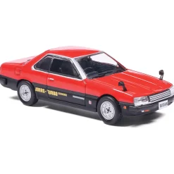 1983 Nissan Skyline 2000 Turbo RS (R30) "Iron Mask" - Red and Black 1:64 Scale Diecast Model Car by IXO Models