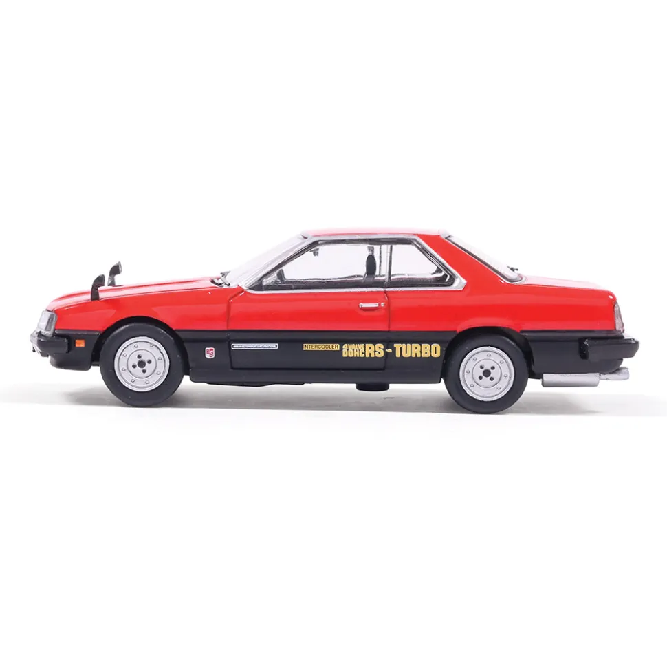 1983 Nissan Skyline 2000 Turbo RS (R30) "Iron Mask" - Red and Black 1:64 Scale Diecast Model Car by IXO Models