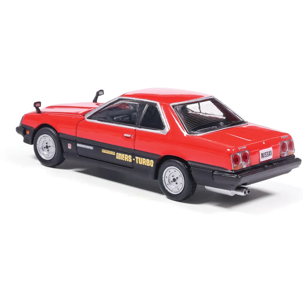 1983 Nissan Skyline 2000 Turbo RS (R30) "Iron Mask" - Red and Black 1:64 Scale Diecast Model Car by IXO Models