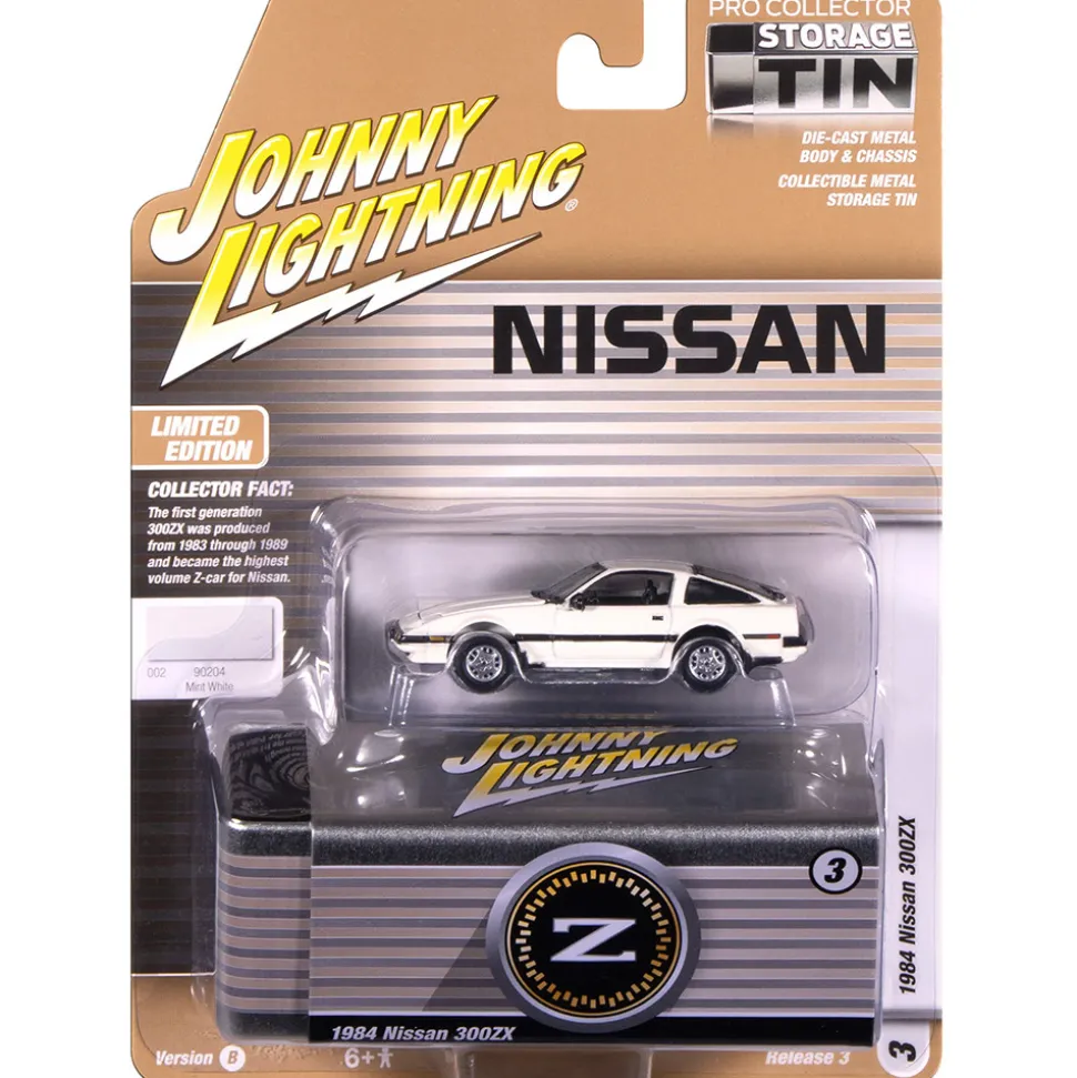 1984 Nissan 300zx - Mint White 1:64 Scale Diecast Model Car by Johnny Lightning