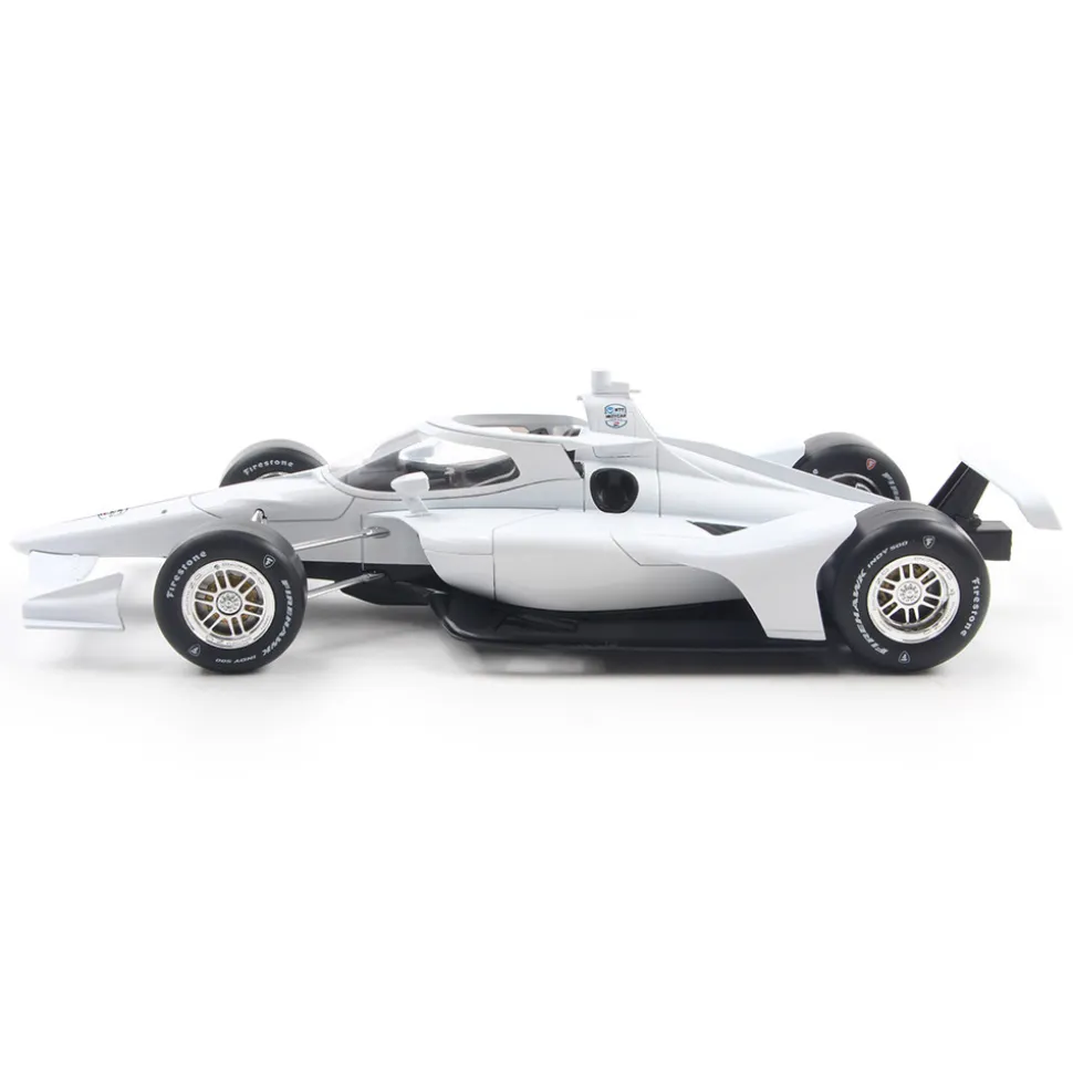 NTT INDYCAR Series - Blank White Autograph Car (Super Speedway Configuration) 1:18 Scale Diecast Model Car by IXO Models