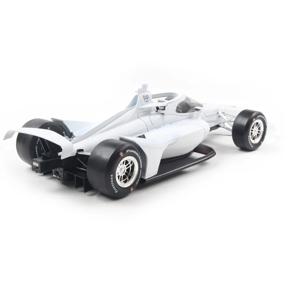 NTT INDYCAR Series - Blank White Autograph Car (Super Speedway Configuration) 1:18 Scale Diecast Model Car by IXO Models