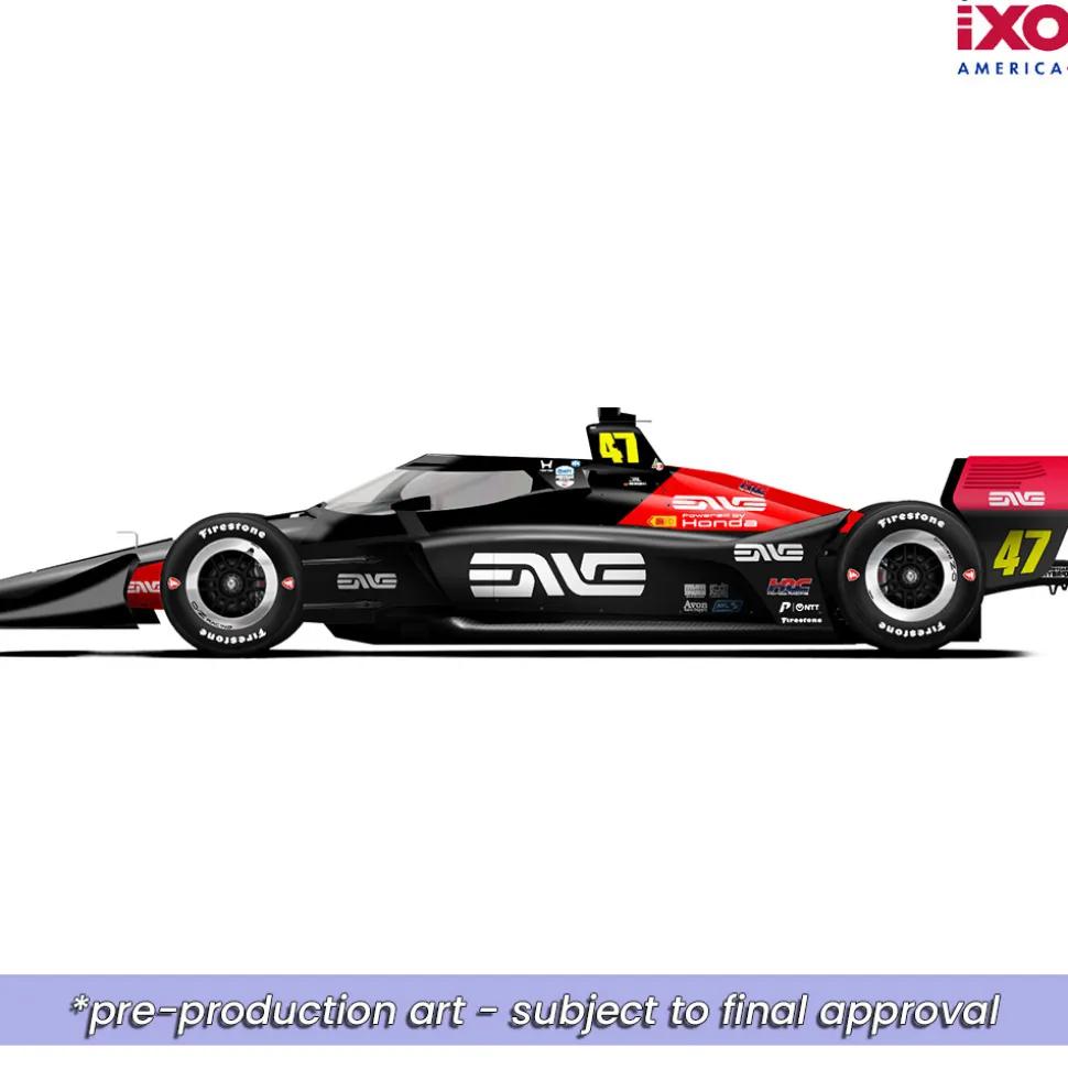 NTT INDYCAR Series - #47 Mick Schumacher Road Course 1:18 Scale Diecast Model Car by IXO Models