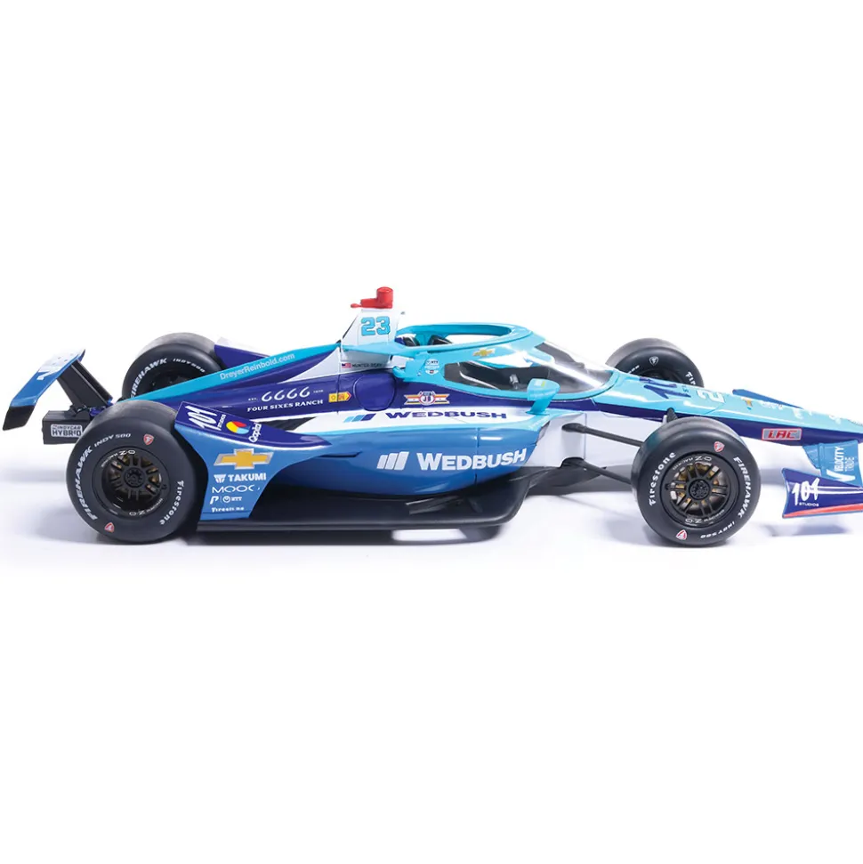 2025 NTT INDYCAR Series - #23 Ryan Hunter-Reay / Dreyer & Reinbold Racing/Cusick Motorsports, Wedbush Securities 1:18 Scale Diecast Model Car by IXO Models