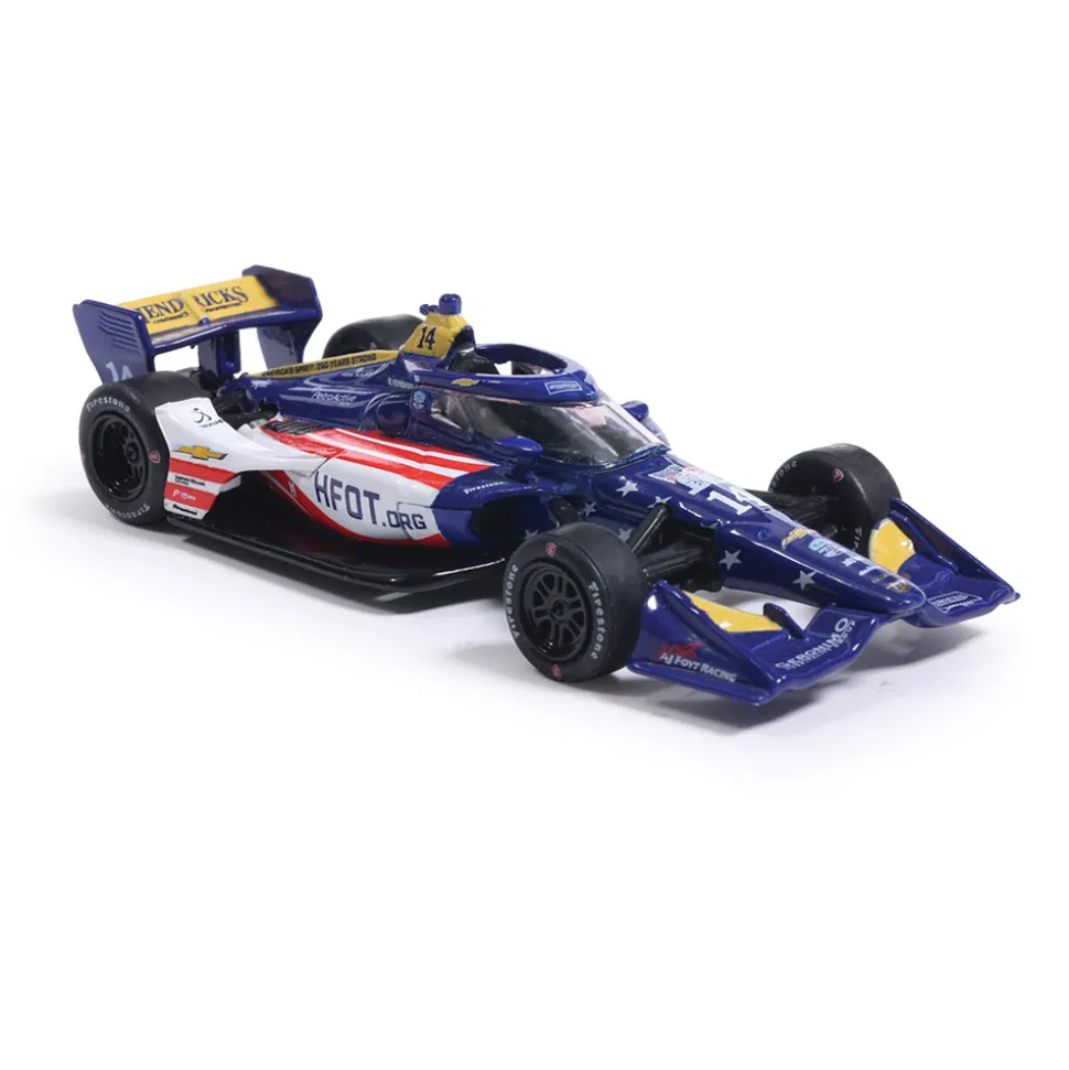 2026 NTT IndyCar Series #14 Santino Ferrucci / AJ Foyt Racing Super Speedway 1:64 Scale Diecast Model Car by IXO Models