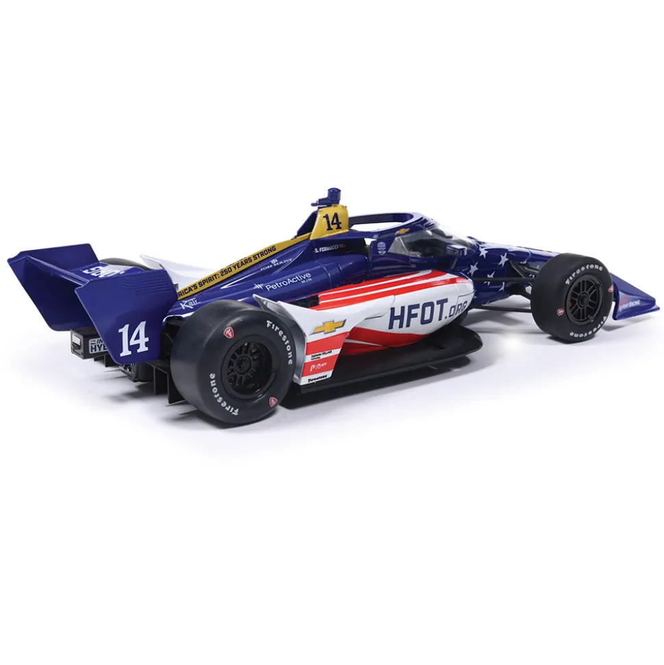 2026 NTT IndyCar Series #14 Santino Ferrucci / AJ Foyt Racing Super Speedway 1:18 Scale Diecast Model Car by IXO Models