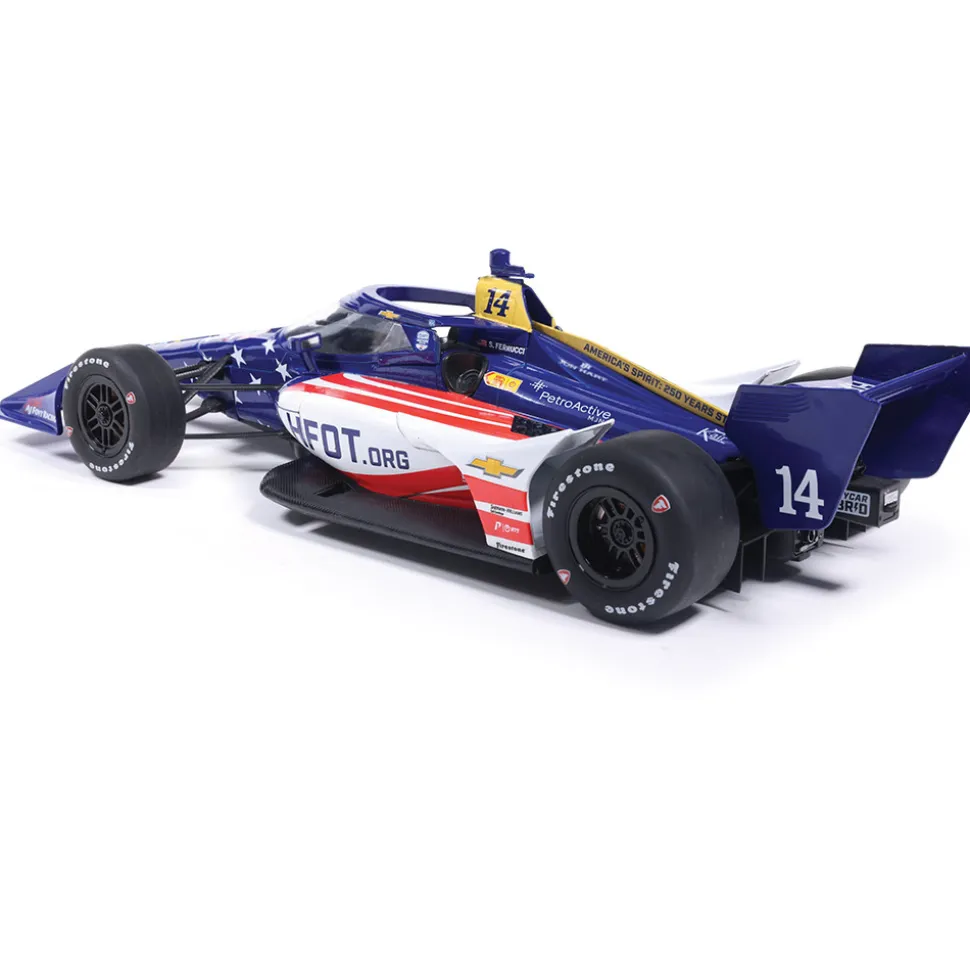 2026 NTT IndyCar Series #14 Santino Ferrucci / AJ Foyt Racing Super Speedway 1:18 Scale Diecast Model Car by IXO Models
