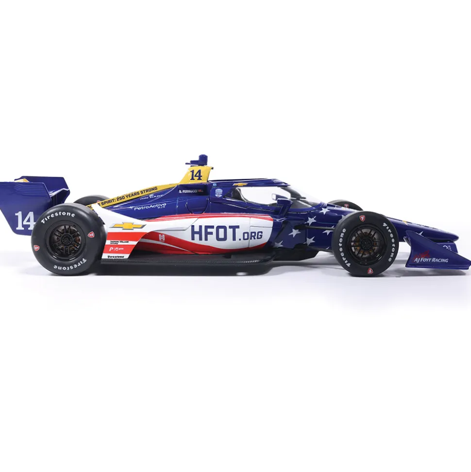 2026 NTT IndyCar Series #14 Santino Ferrucci / AJ Foyt Racing Super Speedway 1:18 Scale Diecast Model Car by IXO Models