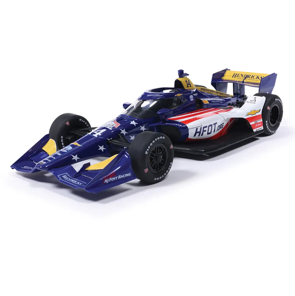 2026 NTT IndyCar Series #14 Santino Ferrucci / AJ Foyt Racing Super Speedway 1:18 Scale Diecast Model Car by IXO Models