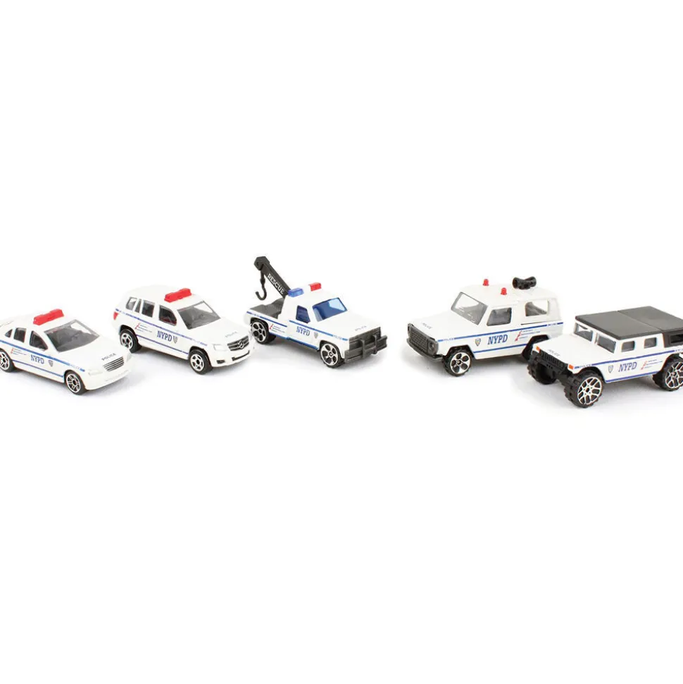 NYPD 5 Car Diecast Vehicle Set Diecast Model Truck by Daron